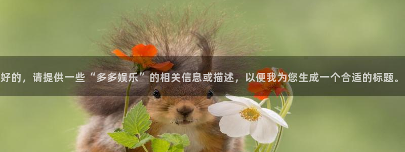 万事娱乐登录地址：好的，请提供一些“多多娱乐”的相关信息或描述，以便我为您生成一个合适的标题。